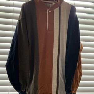 Sears Men's Polo Shirt - Multicolor Stripes